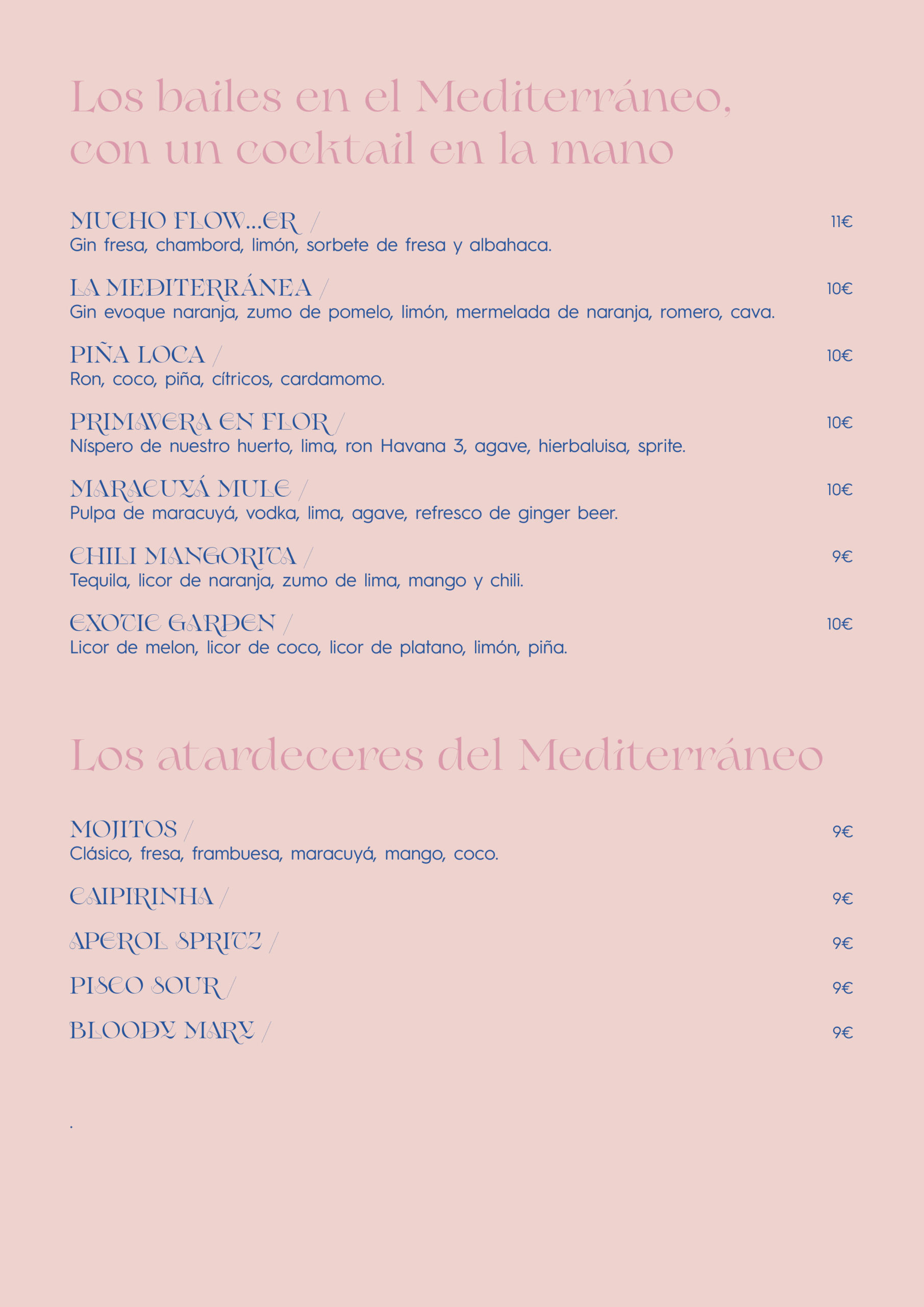 Carta cocteles y bebidas La mediterránea-09-12-22-2a